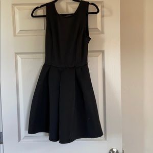 Black Open Back Dress
